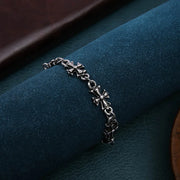 Gothic Punk Cross Chain Bracelets for Men and Women Retro Trend Halloween Party Personalized Bracelets Jewelry Accessories