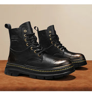 Men's Ankle Boots, Retro British High-top Men's Boots, High-quality Leather Shoes, 2025 New Style Outdoor Men's Motorcycle Boots