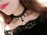 Neo-Gothic Black Sexy Lace Chokers Necklace for Women Fashion Retro Clavicle Chain Halloween Collar Y2K Decoration Jewelry Gifts