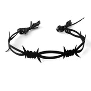Gothic Black Lace Velvet Thorn Necklace For Women Fashion Punk Choker Necklace Halloween Party Chokers Necklaces Jewelry Gifts
