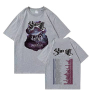 Ghost Band World Tour New Tshirts Vintage Two Sides Cotton T-shirt Gothic Rock Tees Summer Fashion Unisex Casual Clothing Tops