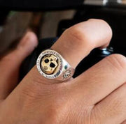 Gothic Ghost Head Skull Ring for Men Silver Color Metal Ring Punk Rock Biker Jewelry Gift Wholesale