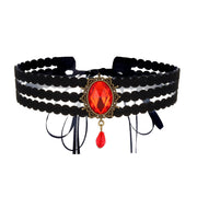 Gothic Style Choker Necklace For Women Personalized Lace Rose Blossom Neck Chain Niche Lolita Neck Accessory Halloween Jewelries