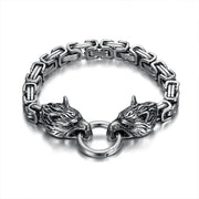 Gothic Style Silver Color Skull Chain Bracelet for Men Rock Party Jewelry Biker Bracelet Gift