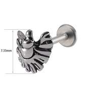 1PC Punk Gothic Labret Surgical Steel Ear Lip Studs Tragus Helix Cartilage Lobe Earrings Women Man Body Piercing Jewelry