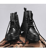 Men's Ankle Boots, Retro British High-top Men's Boots, High-quality Leather Shoes, 2025 New Style Outdoor Men's Motorcycle Boots