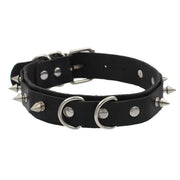 Choker Collar Necklace Woman Black Punk Sexy PU Leather Heart Lock Key Spike Chocker Gothic Cosplay Accessories Party Jewelry