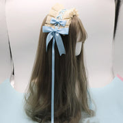 Lovely Bowknot Sweet Lolita Lace Flower Hair Hoop Anime Maid Cosplay Headband Headwear Accessory Hand Made Wholesale