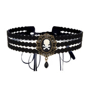 Gothic Style Choker Necklace For Women Personalized Lace Rose Blossom Neck Chain Niche Lolita Neck Accessory Halloween Jewelries