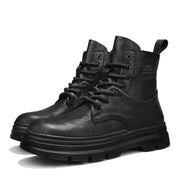 Men's Ankle Boots, Retro British High-top Men's Boots, High-quality Leather Shoes, 2025 New Style Outdoor Men's Motorcycle Boots