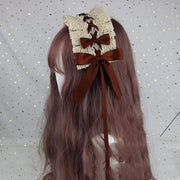 Lovely Bowknot Sweet Lolita Lace Flower Hair Hoop Anime Maid Cosplay Headband Headwear Accessory Hand Made Wholesale