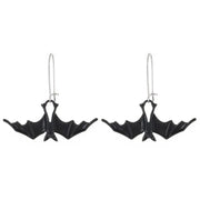Gothic Decor DIY Jewelry Bat Earrings Creative Retro Halloween Earrings Alloy Punk Simulated Animal Pendant Carnival
