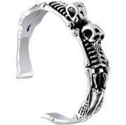 Retro Gothic Skull Open Bracelet Adjustable Bracelet Accessories Men's Motorcycle Exorcism Jewelry