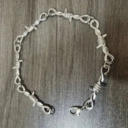 Hip-hop Gothic Punk Small Wire Brambles Iron Unisex Choker Bracelet Women Style Barbed Wire Little Thorns Bracelet Choker Gifts