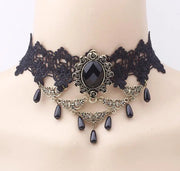 Neo-Gothic Black Sexy Lace Chokers Necklace for Women Fashion Retro Clavicle Chain Halloween Collar Y2K Decoration Jewelry Gifts