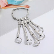 Skeleton Hand Bracelet For Women Gothic Punk Skull Elasticity Adjustable Bracelet Bangles Femme Halloween Party Accessories