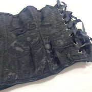 Women's Gothic Corset Waist Trainer Shaping Top with 3 Hooks and Bust Support Slimming Bodysuit for Layering or Outerwear Sty