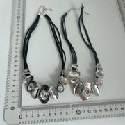 Punk Rhinestone Gothic Necklace Charm Beads Exaggerate Necklace Collarbone Chain Accessories Clavicle Chain Choker Gifts