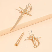 Gothic Sword Cross Earrings For Women Jewelry Accessory 2025 Trend Earrings Set