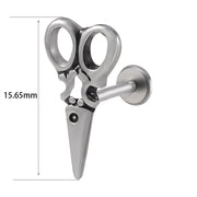 1PC Punk Gothic Labret Surgical Steel Ear Lip Studs Tragus Helix Cartilage Lobe Earrings Women Man Body Piercing Jewelry