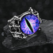 Gothic Teeth Vampire Ring For Men Women Retro Creative Hiphop Half Face Skull Mask Rings Punk Party Jewelry