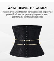Women's Gothic Corset Waist Trainer Shaping Top with 3 Hooks and Bust Support Slimming Bodysuit for Layering or Outerwear Sty