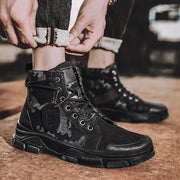 Hiking Boots For Men Autumn High Top Camouflage Desert Casual Flats Mens Boot Breathable Non Slip Work Shoes Zapatillas Hombre