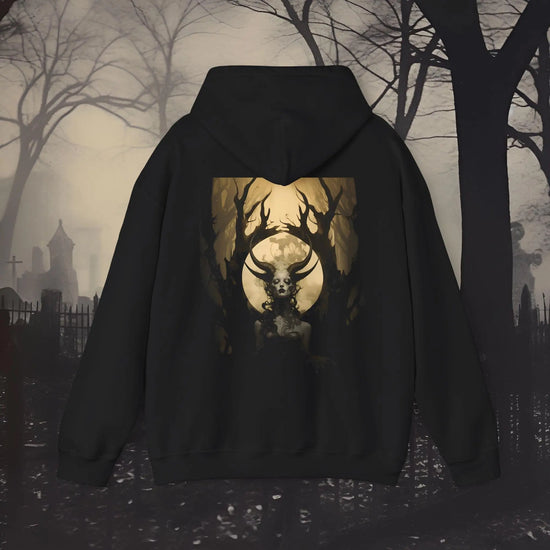 Gothic Hoodie Dark Fantasy Art Graphic Streetwear Vintage Aesthetic Unisex Sweatshirt