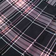 Goth Skirts Summer Y2K Woman Skirts Pink Stripe Plaid Lace Trim Pleated School Plaid Skirt Ladies Aesthetic Tie Up Jupe Femme