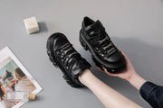New Arrival Dark Gothic Dad Shoes | Heavy - Metal Punk Thick - Soled Women's Boots