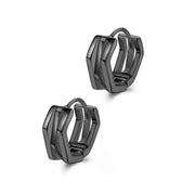 Gothic Full Skull Hoop Earrings Ghost Head Hypoallergenic Earrings Men\'s Cool Punk Rock Trend Jewelry