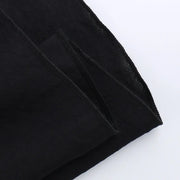 Goth Dark Kawaii Black Tiered Skirts 90S Retro Irregular Hem Party Bottoms Mall Gothic Women Fashion Dragging Skirt Alt Clothing