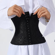 Women's Gothic Corset Waist Trainer Shaping Top with 3 Hooks and Bust Support Slimming Bodysuit for Layering or Outerwear Sty