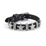 Gothic Lolita Y2K subculture Rebellious American punk style Black leather rivet bracelet Street Dance Accessories