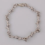 Hip-hop Gothic Punk Small Wire Brambles Iron Unisex Choker Bracelet Women Style Barbed Wire Little Thorns Bracelet Choker Gifts