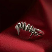 Gothic Dark Red Y2K Cross Star Stone Rings for Women Goth Moon Star Blue Butterfly Crystal Ring Egirl Colorful Opal Ring Jewelry